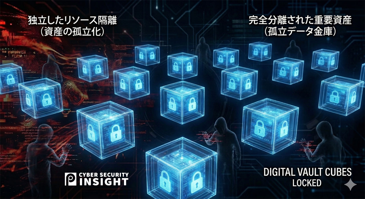 利便性やアクセスのし易さから完全に分離して完全に、資産データへのアクセスは完全に隔離することで、未知の脅威から守ることが出来るはずです
