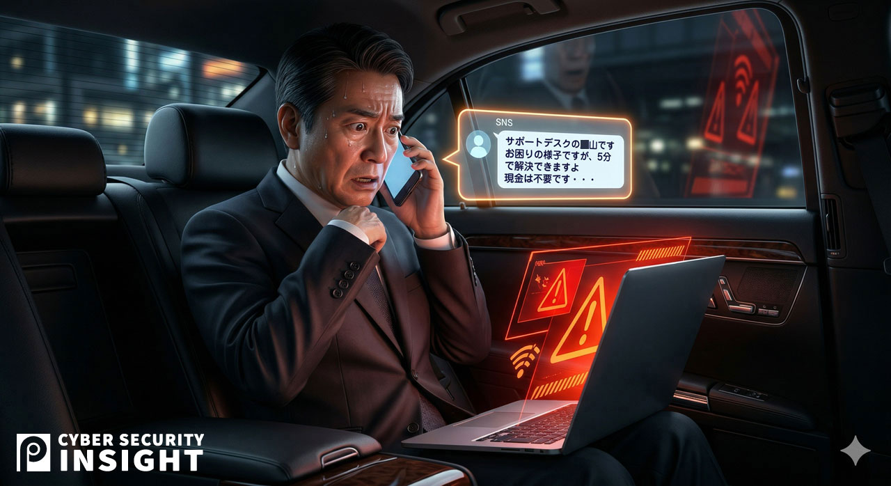 対策されていないPCは感染済でネットは遮断され、何処にも相談できない経営者にかかってきた1本の電話、どうする?